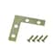 Pastlla 50Pcs Corner Brace 4 Holes Flat Corner Braces L Shape Repair Bracket L Shape Repair Plates Joint Bracket for Paintings Photos Frame Artwork Home Decor Clock 15 x 15 Gold