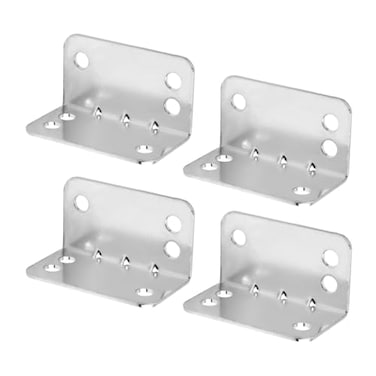 POWERTEC L Bracket 25PK 90 Degree Shelf Brackets Corner Braces for Wood ShelvesCabinetWork BenchBed FrameChicken Coop 71429