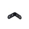 Rannb Corner Brace 157 x 157 90 Degree L Brackets Black Right Angle Bracket 10pcs