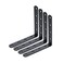 Rannb Corner Bracket 5 x 5 L Brackets Black Shelf Bracket Corner Brace 4pcs