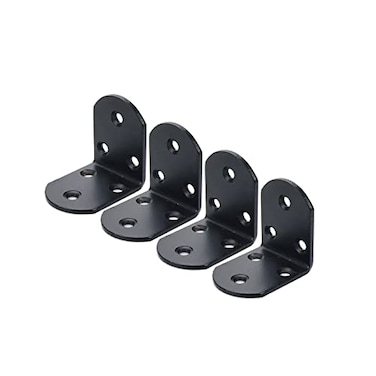 Rannb Wall Corner Brackets 2 x 2 Shelf Brackets L Bracket for Wood Furniture Bed Chair 4pcs