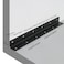 Redunest L Bracket Heavy Duty Corner Brace 10 Pack 108 Metal Shelf Bracket Angle Bracket for Shelves Black Metal Braces for Wood275mm Overall Length