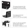Redunest L Bracket Heavy Duty Corner Brace 10 Pack 108 Metal Shelf Bracket Angle Bracket for Shelves Black Metal Braces for Wood275mm Overall Length