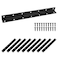 Redunest L Bracket Heavy Duty Corner Brace 10 Pack 128 Metal Shelf Bracket Angle Bracket for Shelves Black Metal Braces for Wood 325mm Overall Length