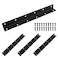 Redunest L Bracket Heavy Duty Corner Brace 4 Pack 108 Metal Shelf Bracket Angle Bracket for Shelves Black Metal Braces for Wood275mm Overall Length