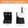 Rierdge 30 Pcs Black Plastic Corner Brace L Bracket 1 x 1 inch Right Angle Brackets Right Angle Bracket for Tables Furniture Shelves with Screws