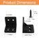Rierdge 30 Pcs Black Plastic Corner Brace L Bracket 1 x 1 inch Right Angle Brackets Right Angle Bracket for Tables Furniture Shelves with Screws