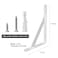 Medach Shelf Brackets 12 Inch x 8 Inch 4 6 10 16 20 Inch Heavy Duty Shelf Brackets Wall Shelves Brackets White 2 Pack