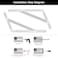 Medach Shelf Brackets 12 Inch x 8 Inch 4 6 10 16 20 Inch Heavy Duty Shelf Brackets Wall Shelves Brackets White 2 Pack