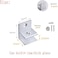 BYDGUMEI Silver Glass ClipAluminum Alloy Mirror Floating Glass ClipF Shape Short Clamp Installation Wall Mounted Glass Bracket Hardware Accessories Suitable for 1012mm Thick Glass4 pcs
