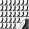 Socpuro 30Pcs 2020 Series LShape Interior Inside Corner Connector 90 Degree Zinc Alloy Corner Joint Bracket with Screws and Wrench for Aluminum Extrusion Profile Slot 6mm Black