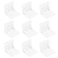 The Lord of the Tools 100PCS Furniture Corner Brace Plastic Angle Corner Bracket 4Hole Right Angle Board Holder L Shape Corner Support for Table Box Cabinet White