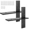 TPSHKE 2 Pack Free Hanging T Shelf Bracket 18Lx212W Granite Countertop Support Bracket 38Thick Solid Heavy Duty Steel Knee Wall Hidden Brackets Floating Wall Mounted Computer Desk DIY Project