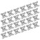 Tsnamay 24Pcs Detachable Corner Brace Zinc Alloy Butterfly Corner Code Right Angle Support Shelf BracketsZinc Plated Silver