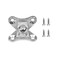 Tsnamay 24Pcs Detachable Corner Brace Zinc Alloy Butterfly Corner Code Right Angle Support Shelf BracketsZinc Plated Silver