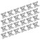Tsnamay 24Pcs Detachable Corner Brace Zinc Alloy Butterfly Corner Code Right Angle Support Shelf BracketsZinc Plated Silver
