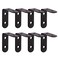 Ulifestar ULIFESTAR Corner Bracket Shelf BracketHeavy Duty Black Stainless Steel L Corner BraceRight Joint Angle Brackets Floating Shelf Supports Wall Hanging Fastener 8 Pack Black 16