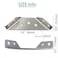 Aufuga Universal Stainless Steel Furniture Corner Connector Heavy Duty Corner Bracket20 Pcs Angle Brackets Hardware Bracket Silver Metal Corner Braces for Wood with Screws Shelf Supports 20