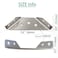 Aufuga Universal Stainless Steel Furniture Corner Connector Heavy Duty Corner Bracket20 Pcs Angle Brackets Hardware Bracket Silver Metal Corner Braces for Wood with Screws Shelf Supports 20