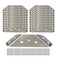 Aufuga Universal Stainless Steel Furniture Corner Connector Heavy Duty Corner Bracket20 Pcs Angle Brackets Hardware Bracket Silver Metal Corner Braces for Wood with Screws Shelf Supports 20