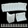 Unlorspy 40 Pcs White L Brackets Corner Bracket 90 Degree Right Angle Brackets L Shape Plastic Bracket Corner Brace Sets for Shelves Wood Cabinet Chair and DrawerSize Large