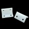 Unlorspy 40 Pcs White L Brackets Corner Bracket 90 Degree Right Angle Brackets L Shape Plastic Bracket Corner Brace Sets for Shelves Wood Cabinet Chair and DrawerSize Large