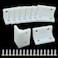 Unlorspy 40 Pcs White L Brackets Corner Bracket 90 Degree Right Angle Brackets L Shape Plastic Bracket Corner Brace Sets for Shelves Wood Cabinet Chair and DrawerSize Large
