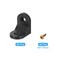 uxcell 20Pcs 90 Degree Plastic Corner Braces 166x234x234mm Nylon Shelf Right Angle Brackets with Screws for Cabinets Cupboards Black