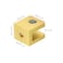uxcell Glass Shelf Clamp 2Pcs Brass Glass Clamp for 58mm Thick Glass Adjustable Glass Shelf Bracket Support Holder Gold