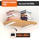 VANCASTLE Shelf Bracket Floating Shelf Bracket 6 Inch 6 Pack Heavy Duty Shelf Brackets Metal Wall Shelf Brackets with 15 Inch Thick and Holds 160lb Brackets for Wood Shelves White