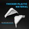 Waziaqoc 12PCS Cabinet Triangle Bracket 90 Degree Corner Support Braces Plastic White Cabinet Countertop Brackets
