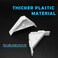 Waziaqoc 12PCS Cabinet Triangle Bracket 90 Degree Corner Support Braces Plastic White Cabinet Countertop Brackets