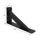 Wdwlbsm 2Pcs Heavy Duty 12 Inch Shelf Brackets Steel Mantel Countertop Support Brackets for Tops Cabinetry