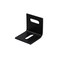 Wealrit Pack of 30 Black L Shape Adjustable Corner Braces Right Angle Brackets 2 Slotted Mounting Brackets 1 x 1 x 1