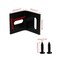 Wealrit Pack of 30 Black L Shape Adjustable Corner Braces Right Angle Brackets 2 Slotted Mounting Brackets 1 x 1 x 1
