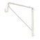 Desunia Welded HEAVY DUTY Oval Closet Rod Shelf Support Bracket Gloss White 2 Pack