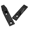 Xhziy black top and bottom fasteners cabinet panel clamps panel mounting fasteners furniture hanging accessories for Roman post cabinet panel 6set 267 063 inches