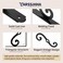 Yarssihha 5 Inch Decorative Shelf Brackets 4 Pack Wall Mounted Metal Shelving Brackets Heavy Duty Shelf Supports Rustic L Shape Brackets for Floating Shelves DIY Home Kitchen with Screws
