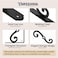 Yarssihha 8 Inch Decorative Shelf Brackets 2 Pack Wall Mounted Metal Shelving Brackets Heavy Duty Shelf Supports Rustic L Shape Brackets for Floating Shelves DIY Home Kitchen with Screws