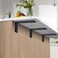 ZWanPing Hidden Countertop Support Brackets3 Pack Countertop Brackets Heavy Duty Hidden Floating L Shelf Brackets 38 Inch Thick Shelving Support Metal Hardware for Mantel Granite Countertop 16 Inch