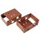 ZZLZX 4PCS 2 inch Brown Low Profile Box Mounting Bracket for Headrail Thin Box Railing Low Rail Blinds Bracket Blinds Mounting Bracket