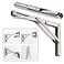 CLT CLETING CLT 22 Folding Shelf Brackets Max Load 440 lb Heavy Duty Stainless Steel DIY Wall Mounted Shelf Bracket Space Saving for Table Work Bench Pack of 2