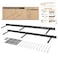BATODA 32 Heavy Duty Floating Shelf Bracket 2 pcs Solid Steel Blind Shelf Supports Hidden Brackets for Floating Wood Shelves Kitchen Living Room Shelving Mounting Hardware Included Pack 2