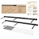BATODA 32 Heavy Duty Floating Shelf Bracket 2 pcs Solid Steel Blind Shelf Supports Hidden Brackets for Floating Wood Shelves Kitchen Living Room Shelving Mounting Hardware Included Pack 2