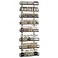 X-cosrack Xcosrack 8Tier Adjustable Spice Rack WallMounted SpaceSaving Organizer with Mixed Baskets LargeCapacity Seasoning Holder for Kitchen Pantry Black