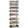X-cosrack Xcosrack 8Tier Adjustable Spice Rack WallMounted SpaceSaving Organizer with Mixed Baskets LargeCapacity Seasoning Holder for Kitchen Pantry Black