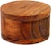 EDHAS Acacia Wood Salt or Spice Box with Swivel Cover Wooden Spice Herb Storage close at hand on your countertop