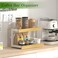 MARTY 2 Tier Spice Rack Organizer for Countertop 158L Coffee StationBathroom Organizer Countertop Counter Shelf Desktop Storage Organizer for Kitchen Bedroom Office