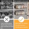 SpaceAid 2 Pack Magnetic Spice Rack with 24 Spice Jars 400 Labels and Funnel Space Saving Refrigerator Fridge Oven Shelf Organizer