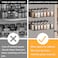 SpaceAid 2 Pack Magnetic Spice Rack with 24 Spice Jars 400 Labels and Funnel Space Saving Refrigerator Fridge Oven Shelf Organizer